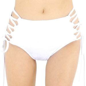 iHeartRaves white side tie shorts